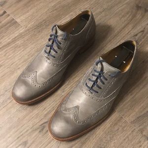 Cole Haan Colton wing grey/blue men’s dress shoes